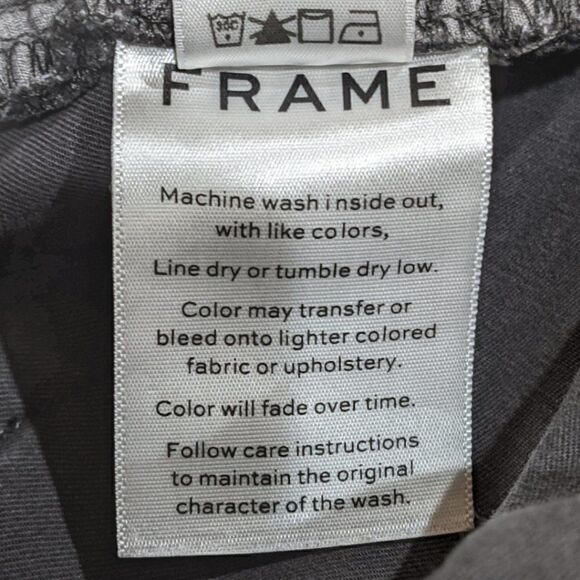 FRAME DENIM L'Homme Slim Men's GREY/HEMATITE Denim Size 38, LMH007 - Picture 6 of 6